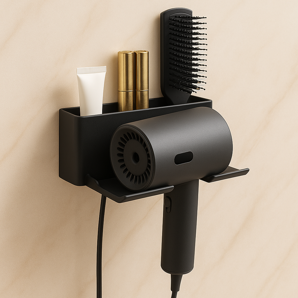 CLEAN™ Hair Dryer Holder | Declutter your countertop and keep your hairdryer accessible